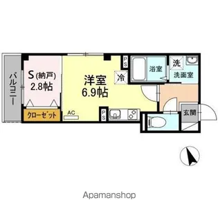 エテルノ幅下【4階】の間取り