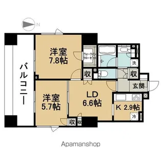 エステート西葛西【6階】の間取り