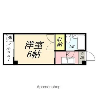 セキホウハイツ【5階】の間取り