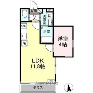 メゾン・ド・リアン【1階】の間取り