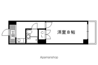 セジュール大手筋【6階】の間取り