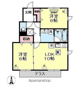 コモレビ大蔵 B【1階】の間取り