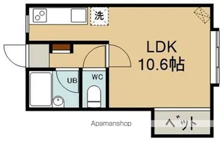 ルシール陣川【2階】の間取り