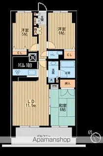 エコロジー千葉みなとレジデンス【9階】の間取り