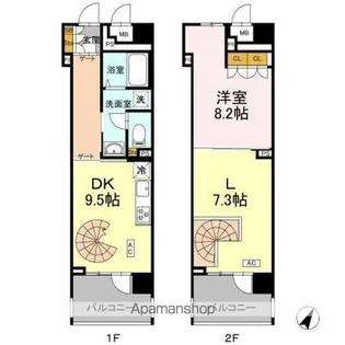 リーラ横浜川和町【2階】の間取り