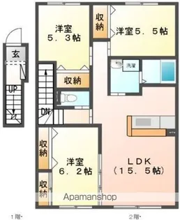 COCODE56【2階】の間取り