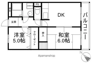 ベルエーヌ2【3階】の間取り