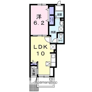 ユースティティア【1階】の間取り
