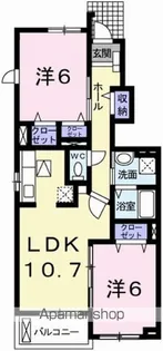 ヒロ コテージ【1階】の間取り