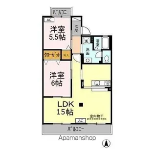 グランディールHAYASHI【1階】の間取り