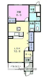 メゾン田園シャトーB館【1階】の間取り