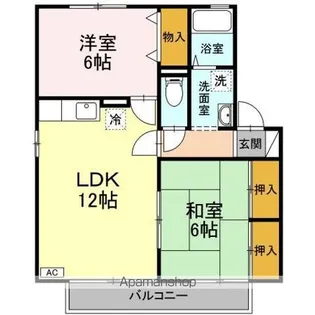 ハイツ大宮【1階】の間取り