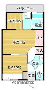 白百合荘【2階】の間取り
