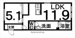 CREA(クレア)【1階】の間取り