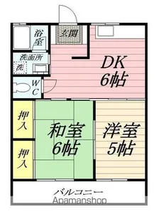 ハイツ天神【1階】の間取り
