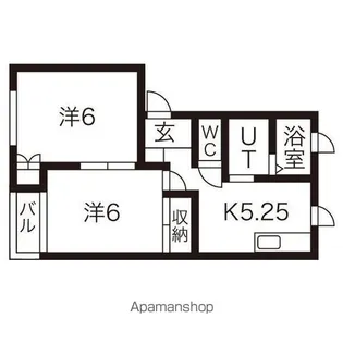 アディーン【201号室】の間取り