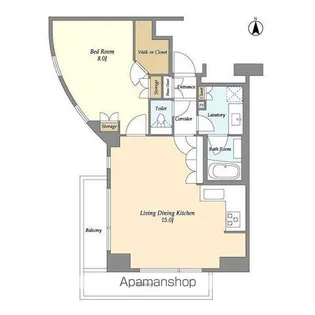 オーキッドレジデンス神楽坂【3階】の間取り