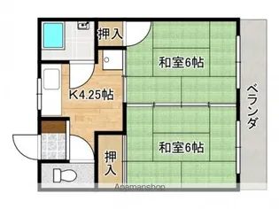 嵯峨野ハイツ【3階】の間取り