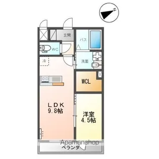 IRIE LIFE Ⅱ (アイリーライフ Ⅱ)【2階】の間取り