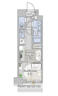 グランエール西日暮里SOUTH【6階】の間取り