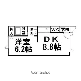セルシオⅡ【202号室】の間取り