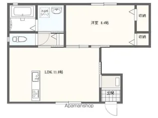エルメゾン元中野【101号室号室】の間取り