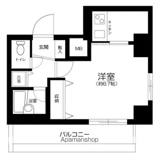 グランド・ガーラ麻布十番【8階】の間取り