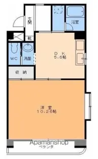 クオリア高砂【502号室】の間取り