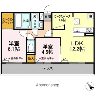 ヴィラ ウィステリア【1階】の間取り
