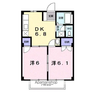 アクティブ・エム【2階】の間取り