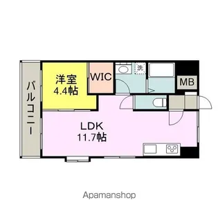 橘センタービル【6階】の間取り
