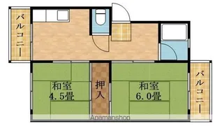 新森パークハイツ【102号室】の間取り