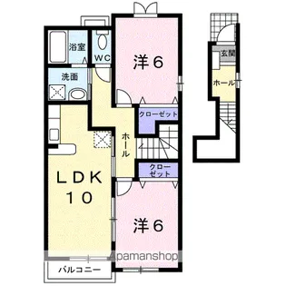 アーバイン ストリーム【2階】の間取り