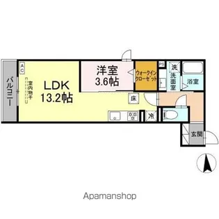 LACASA 天龍川町【1階】の間取り