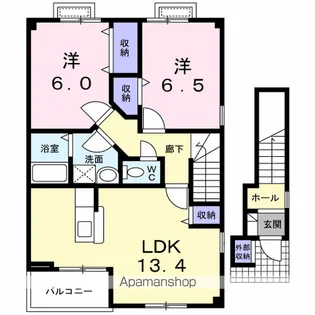 リュミエール A【2階】の間取り