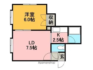 コムサ4【2階】の間取り