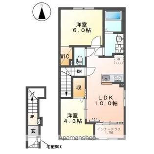 仮)加須市久下スターテラスⅡ【2階】の間取り