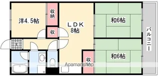 マンション備前A棟【2階】の間取り