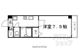 モンテリザヤ【406号室】の間取り