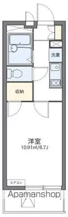 レオパレスインサイド新栄【411号室】の間取り