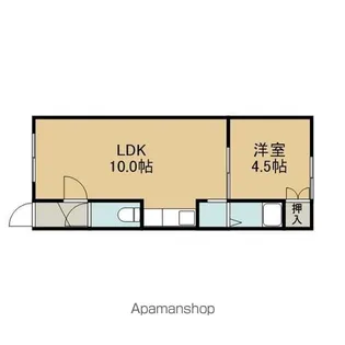 ラ・ポート【J号室】の間取り