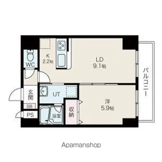 エステラ北5条館【2階】の間取り