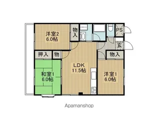 サンリツ・プレース茅野A棟【101号室】の間取り