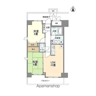 ジ・アパートメント ヒルトップ中野【12階】の間取り