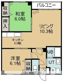 マンションエンドレス【1階】の間取り