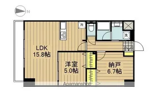 フルール・ドゥ・ソレイユ【501号室】の間取り