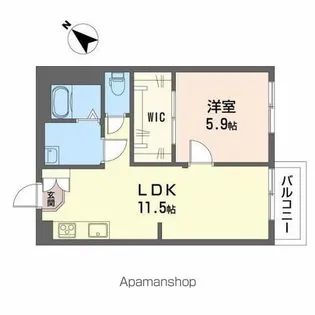 ドミールDI【1階】の間取り