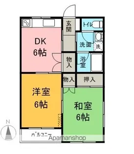 金井マンションB【103号室】の間取り