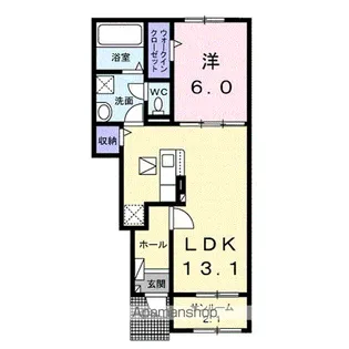 カーサ ルーナ【1階】の間取り