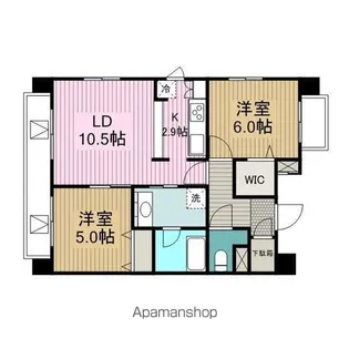 グラディート町田【12階】の間取り